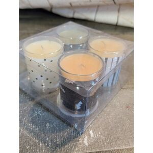 Halloween candle vanilla scent set spider‎ bat striped